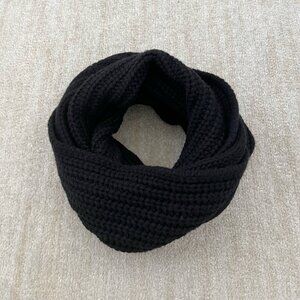 J. Crew Wool Cashmere Infinity Wrap Sweater Scarf Black